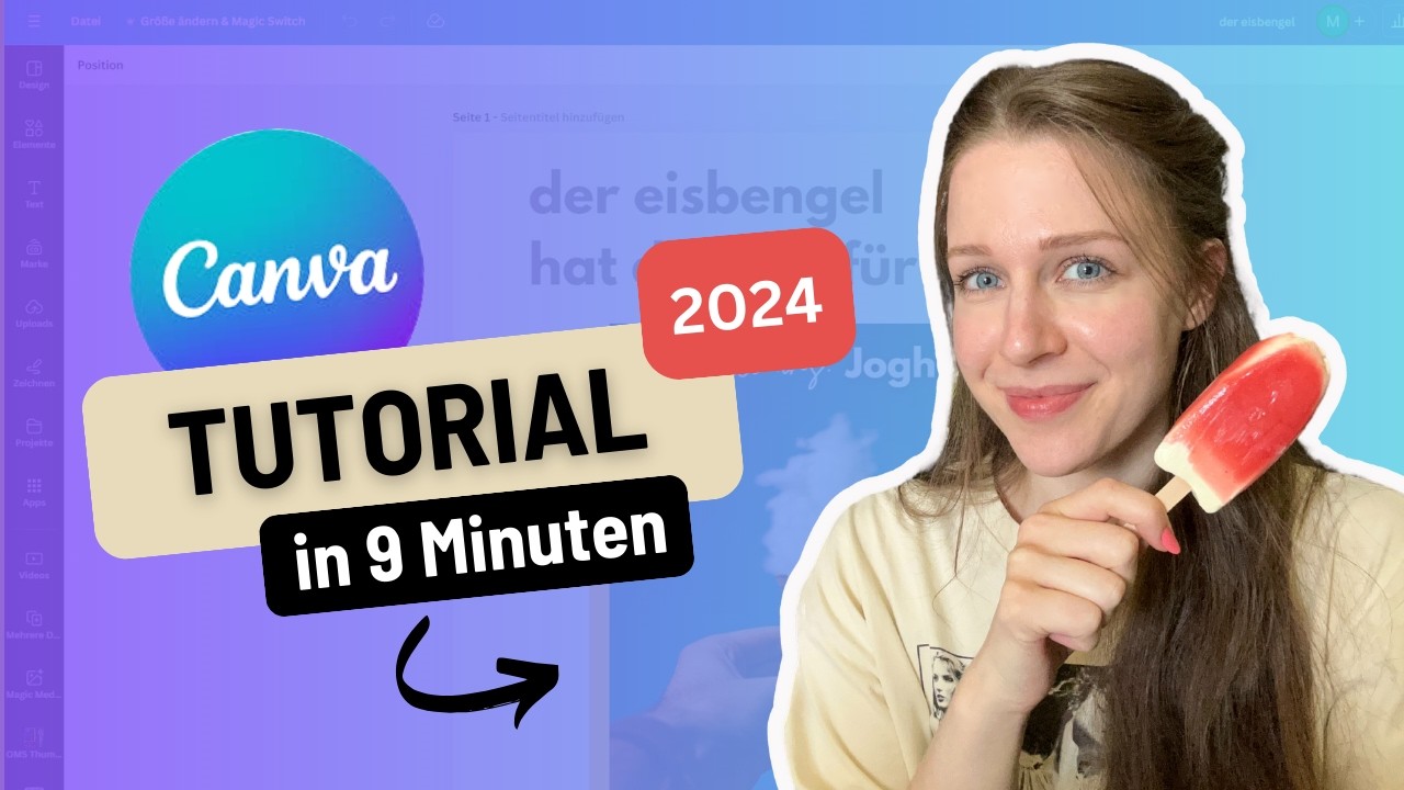 Canva Tutorial (Deutsch) ▶ Anleitung f&uuml;r Beginner 2024 🚀