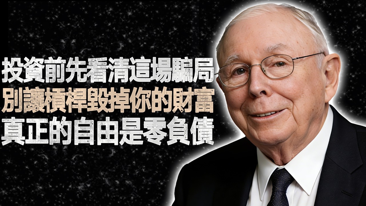 查理&middot;蒙格：為何在還清債務前投入市場，是你一生最愚蠢的財務決定？ #查理蒙格 #投資原則 #債務陷阱 #財務自由 #複利