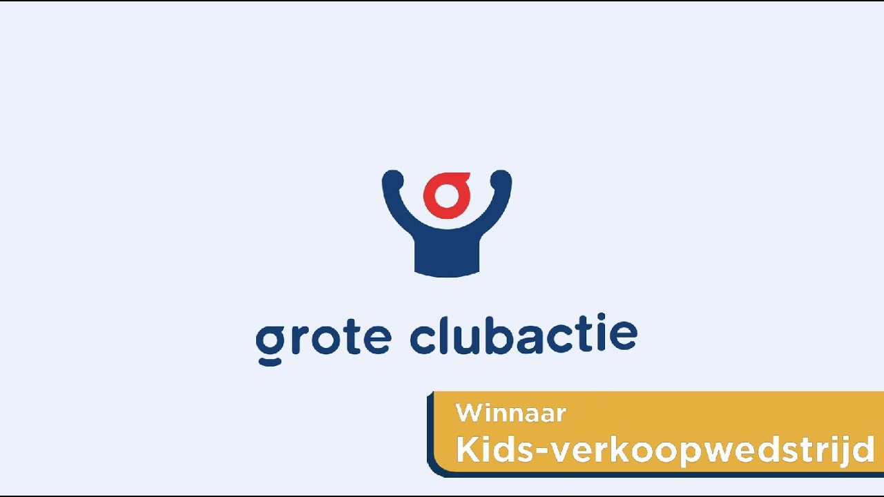 Winnaar Kids-verkoopwedstrijd Grote Clubactie 2020