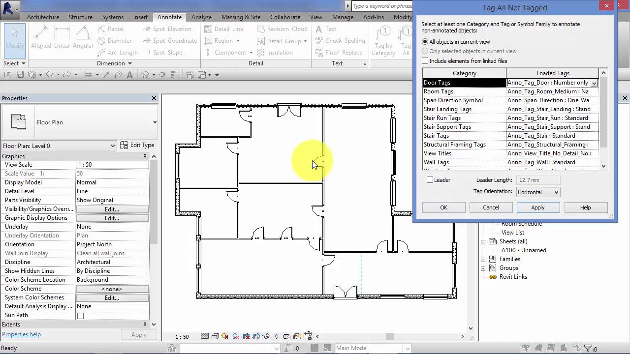 Module 8: Unit 9: Revit Architecture: Tags