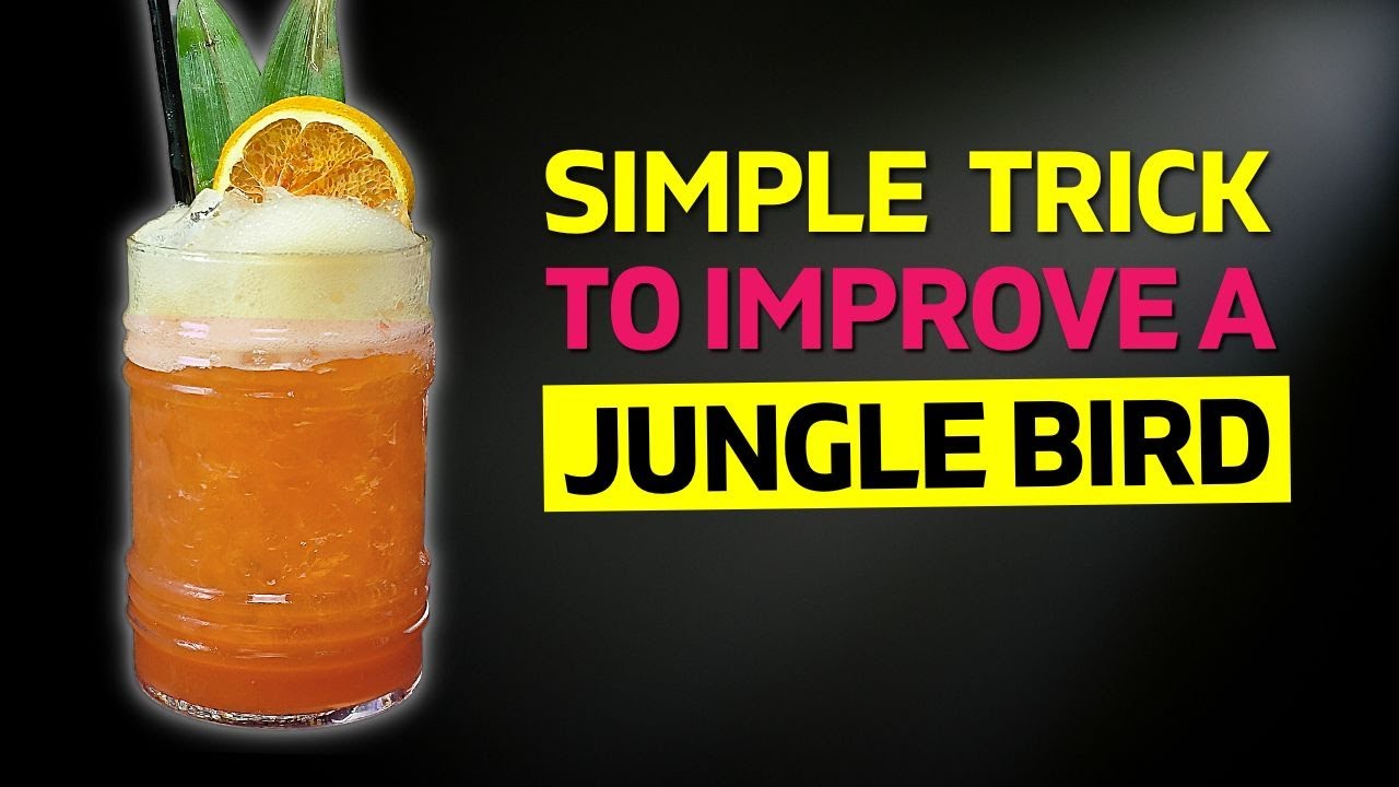 I never liked the JUNGLE BIRD Cocktail until I did this... (Rum Cocktails from Smugglers Cove)