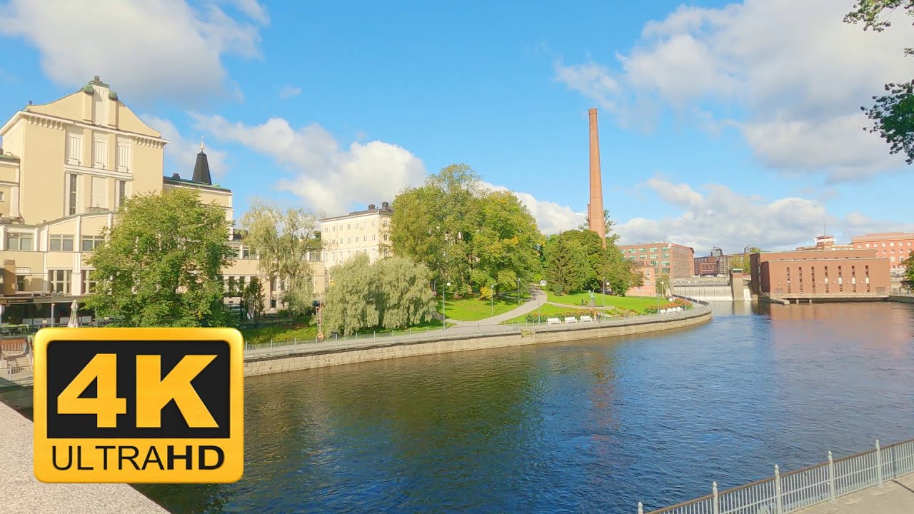 【4K】 Virtual Walk at Tampere City Centre