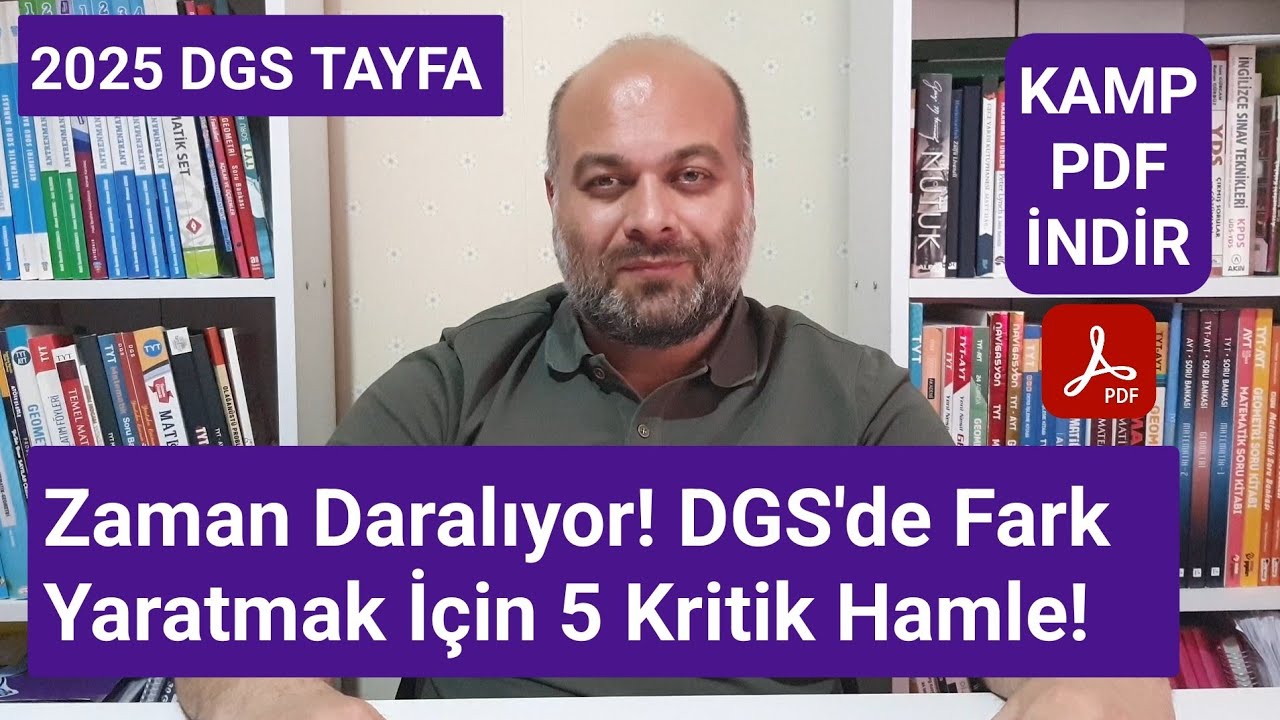 Zaman Daralıyor! DGS'de Fark Yaratmak İçin 5 Kritik Hamle!