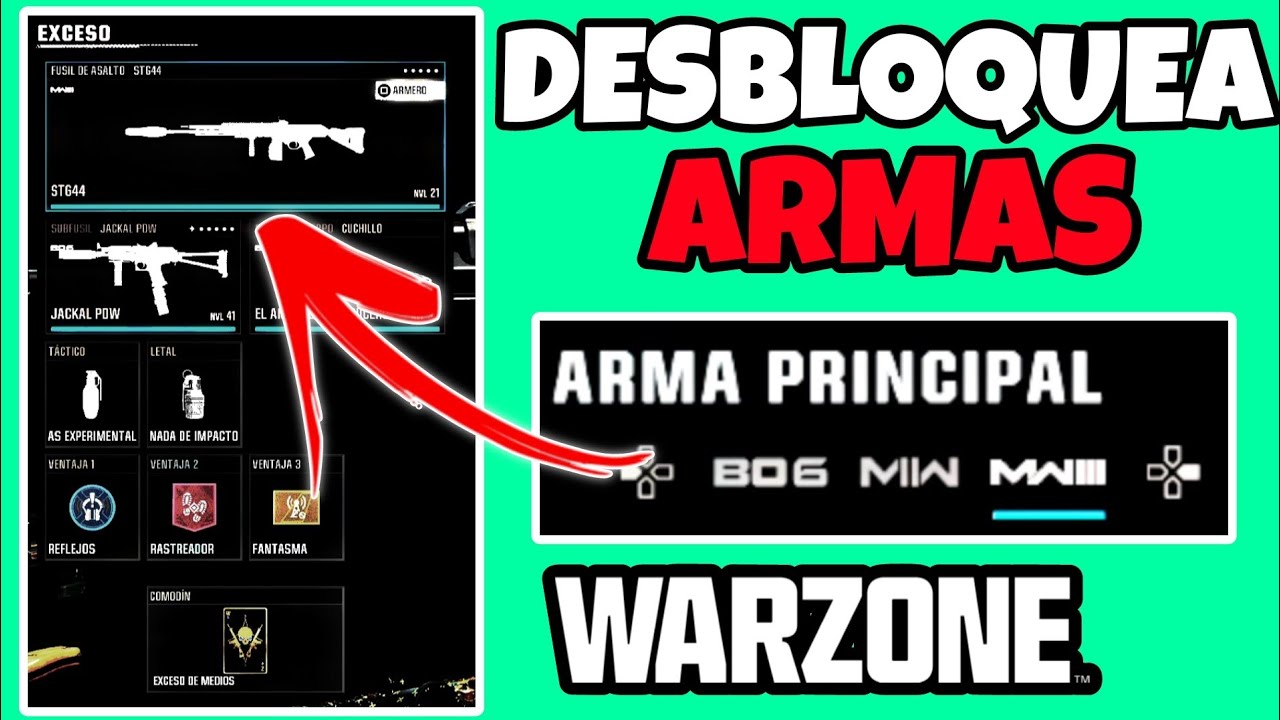 COMO DESBLOQUEAR ARMAS MW3 - MW2 EN *ARMERIA*  | WARZONE