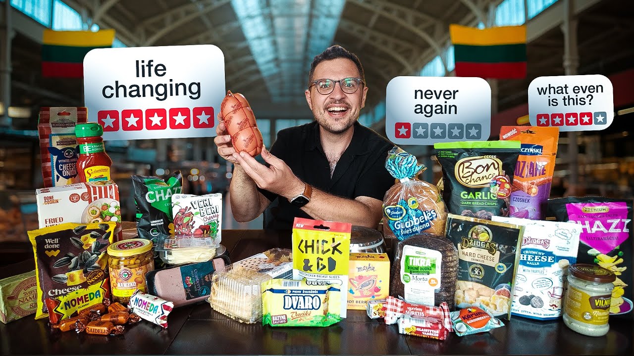 I Tried Classic LITHUANIAN Supermarket Snacks