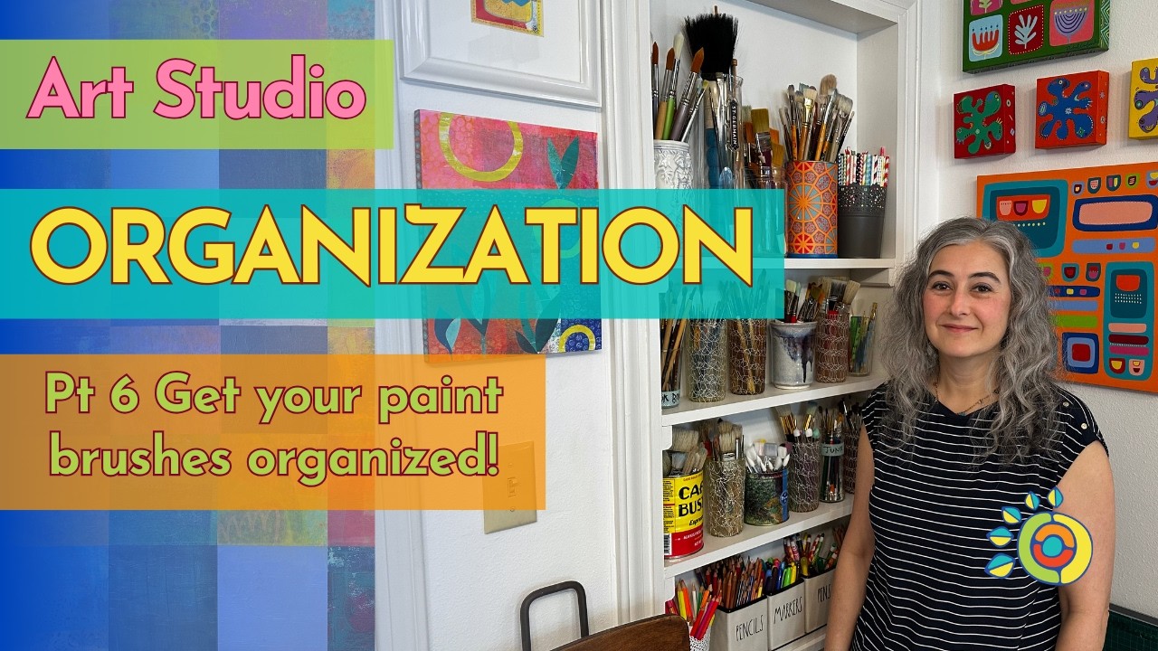 Studio Organization Pt 6: Brushs #studiovlog #artstudiolife #artorganization #arttips #artstudio