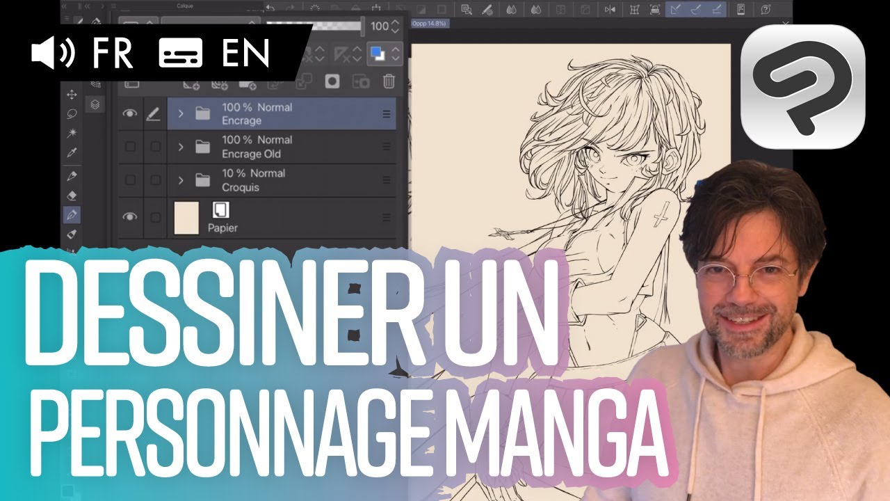 [FR] L’illustration de personnage manga avec Franck Demollière - partie 1