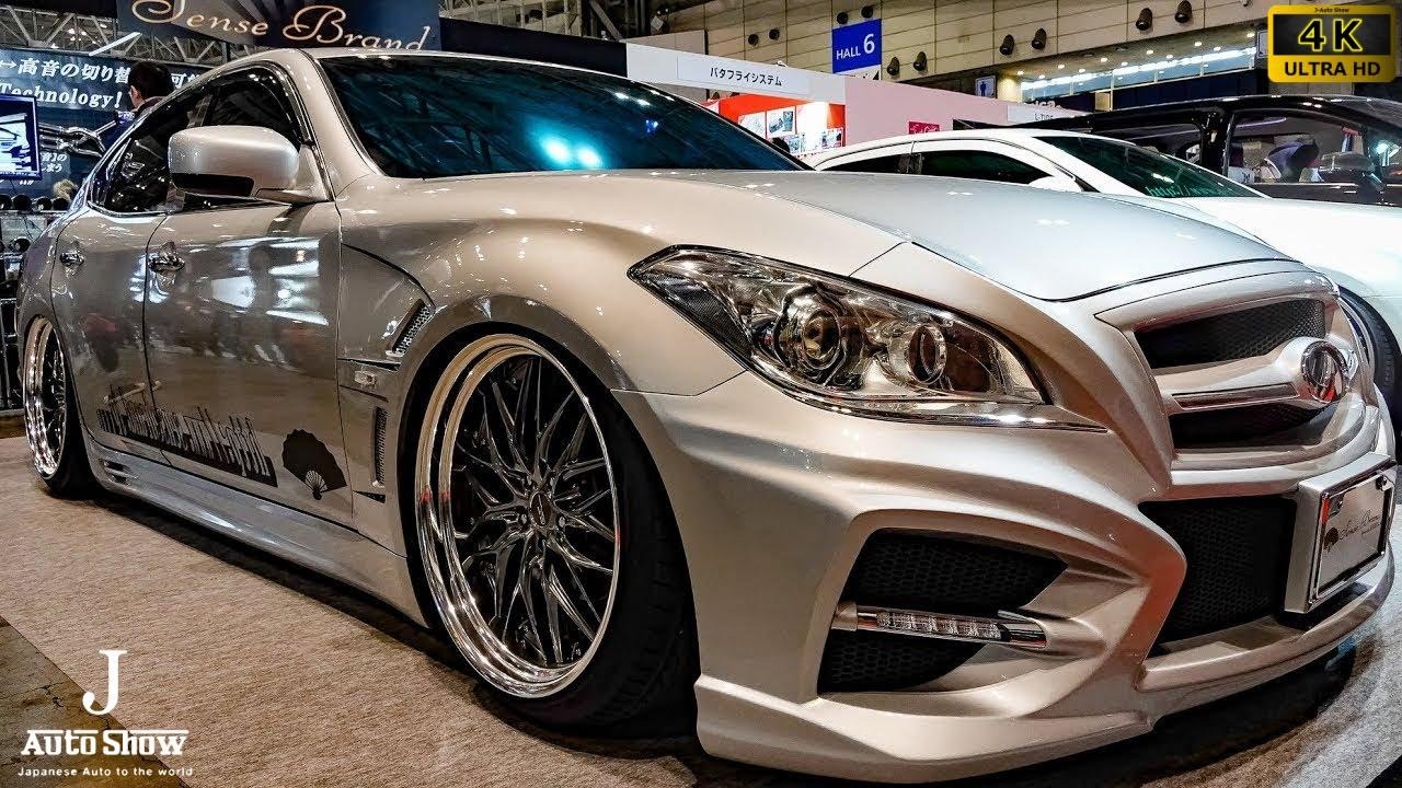 (4K)SENSE BRAND NISSAN FUGA 51 INFINITI G37S VIPSTYLE インフィニティ仕様日産フーガ51系 - 東京オートサロン2018