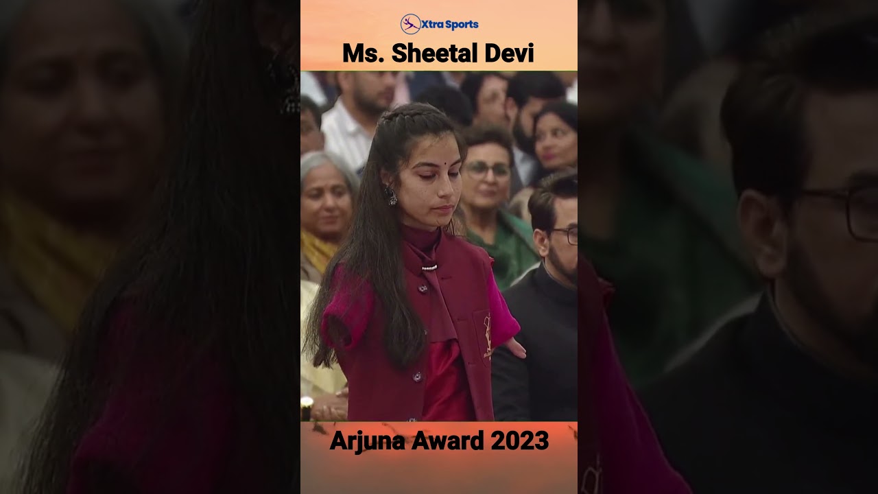 Ms. Sheetal Devi 🫡 (Para Archery) conferred with Arjuna Award 2023 by President Murmu | Xtra Sports