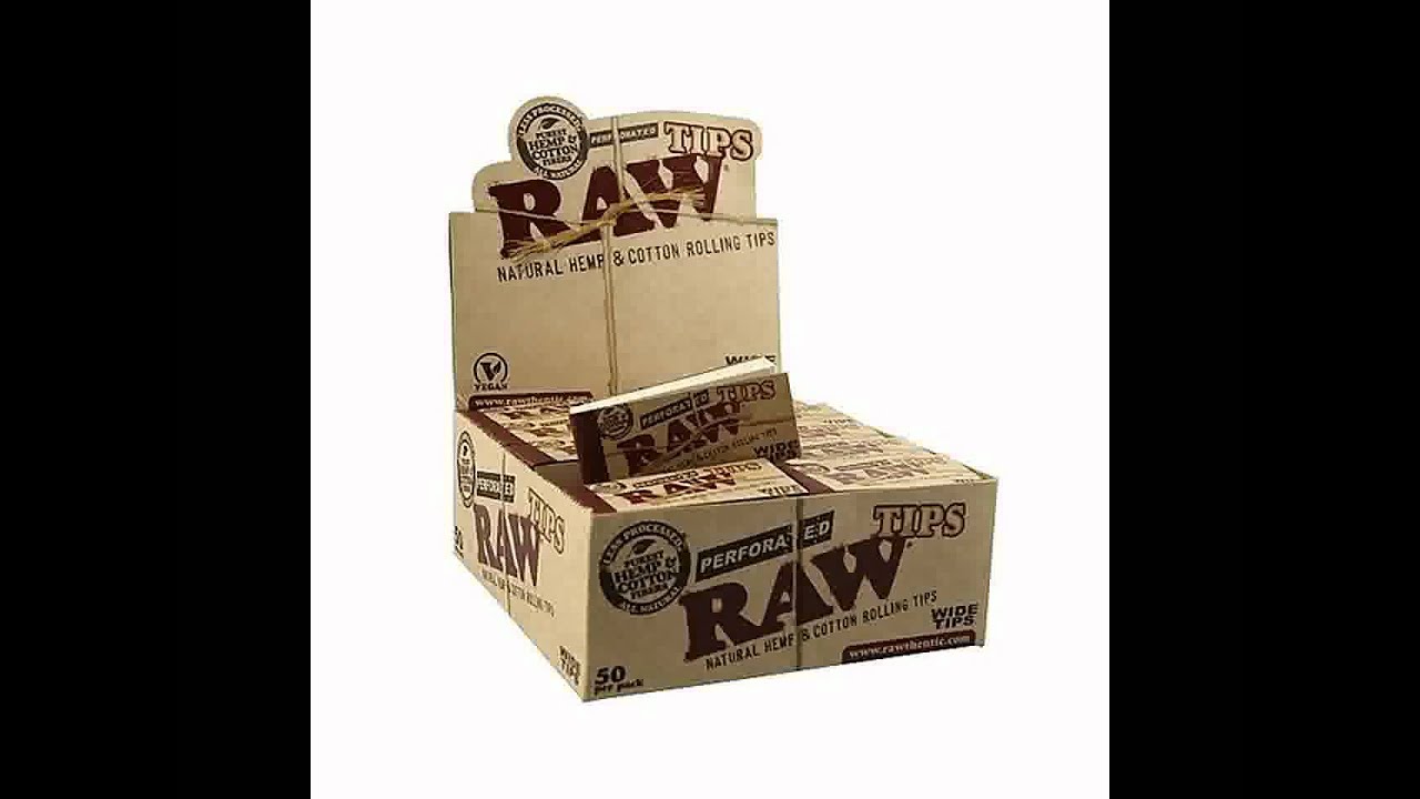 RAW Natural Hemp and Cotton Paper Filter Tips Single Pack