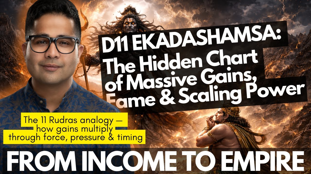 D11 Chart EXPOSED - Massive Gains, Wealth Scaling & the Power of 11 Rudras | Ekadashamsa Secrets