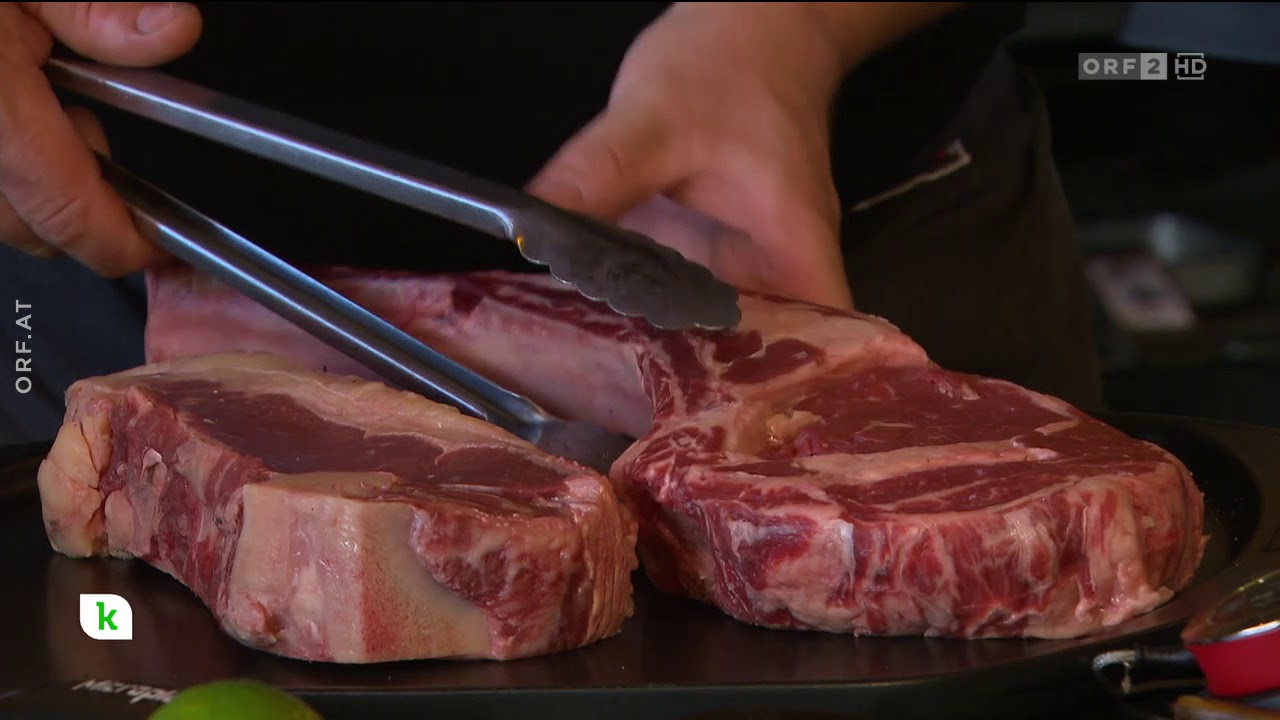 Grill Tricks Grillmeister Adi Bittermann in ORF Konkret Tomahawk und alte Kuh