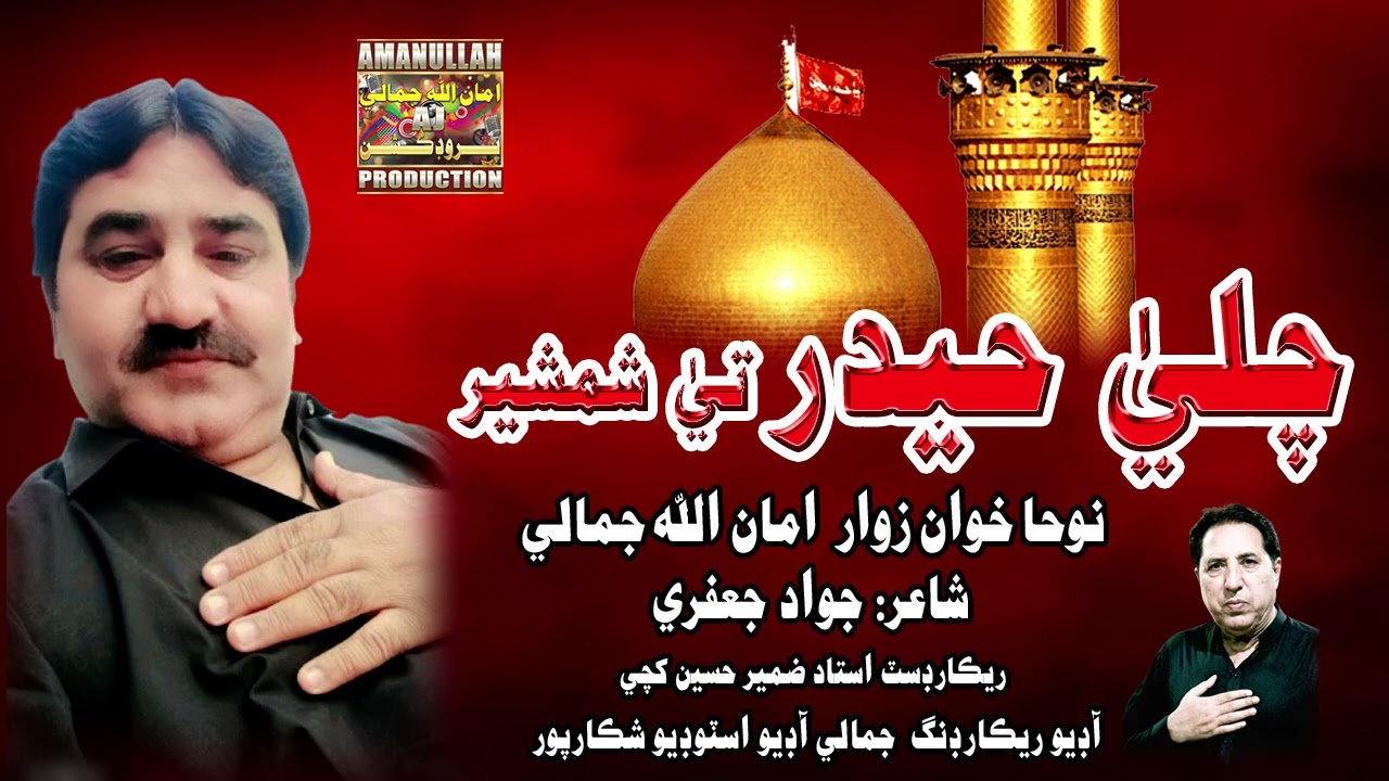 Chali Haider a.s Te Shamsheer | Noha Khuwan Zawar Amanullah Jamali | 21 Ramzan Noha
