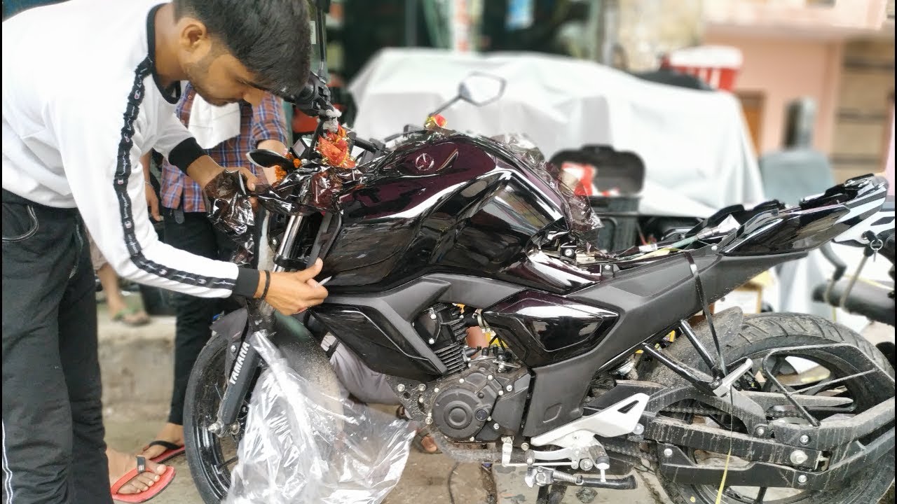 New Yamaha FZ-s FI  V3 Lemenation smok wrap #yamaha#fz#Modification