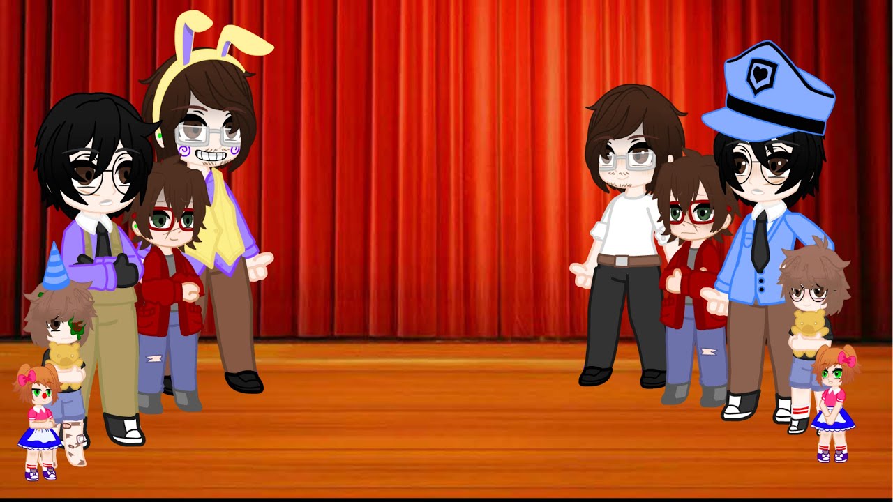 Aftons vs. Past Aftons Singing Battle (READ DESC FOR SONG CREDITS/MESSAGE) (FNAF GACHA)