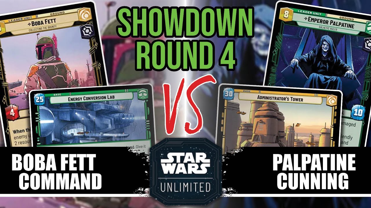 Boba Fett Command vs Palpatine Cunning - Store Showdown Round 4 | Star Wars Unlimited