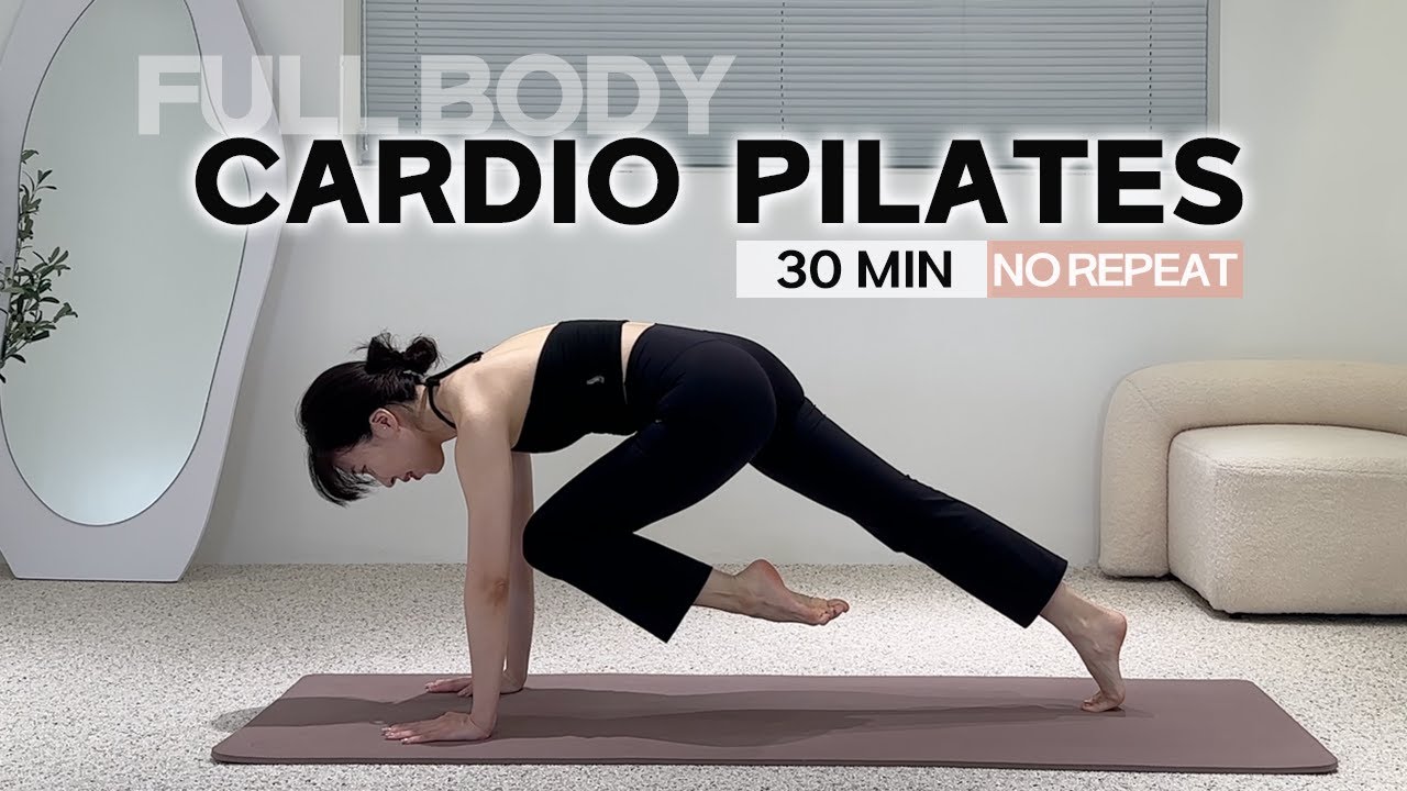 30 MIN CARDIO PILATES WORKOUT - Burn Fat & Lose Weight Effectively (No Jumping, No Repeat)