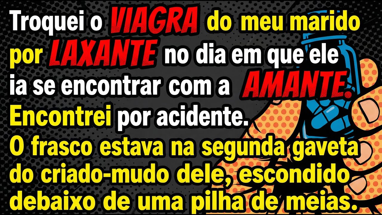 Troquei o Viagra do meu marido por laxante no dia em que ele ia se encontrar com a amante...