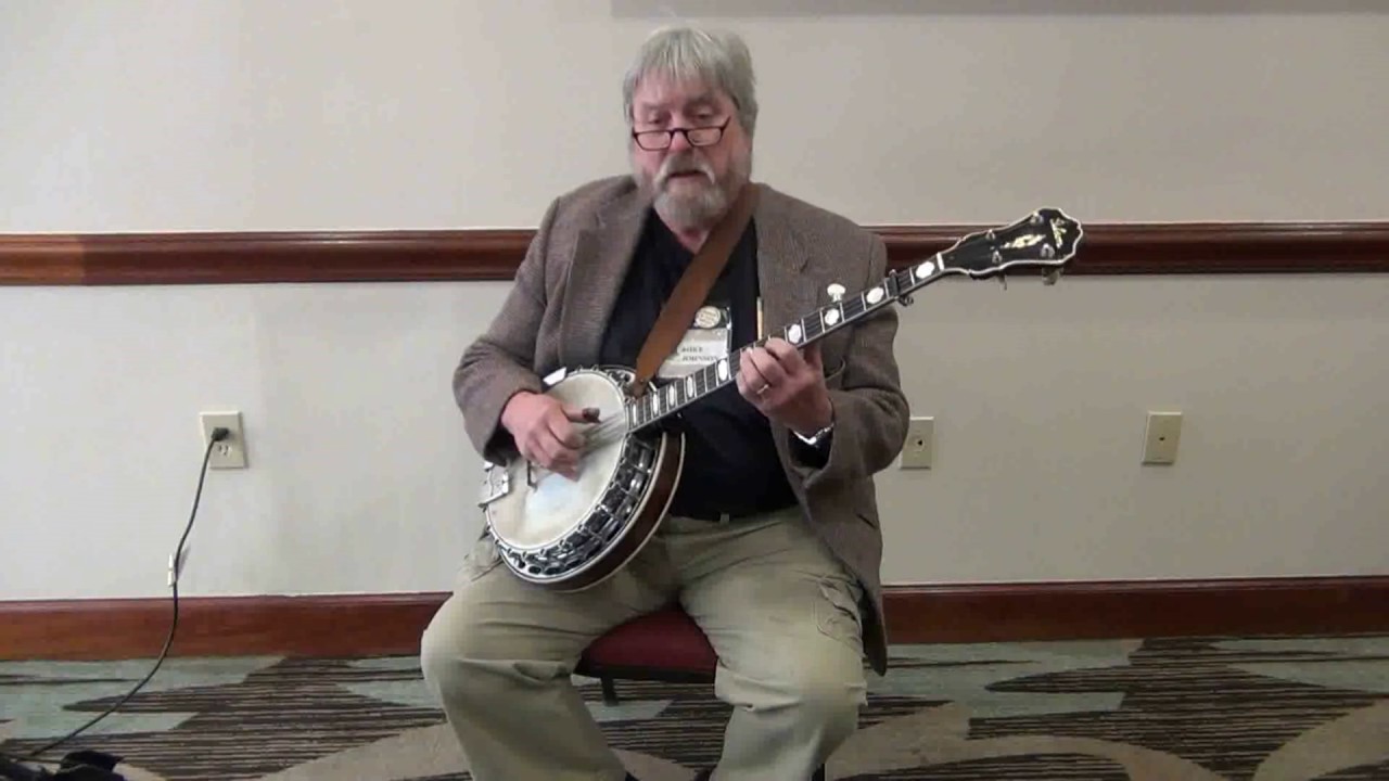 Banjothon 2017   Mike Johnson and his Gibson Top Tension 5 string banjo