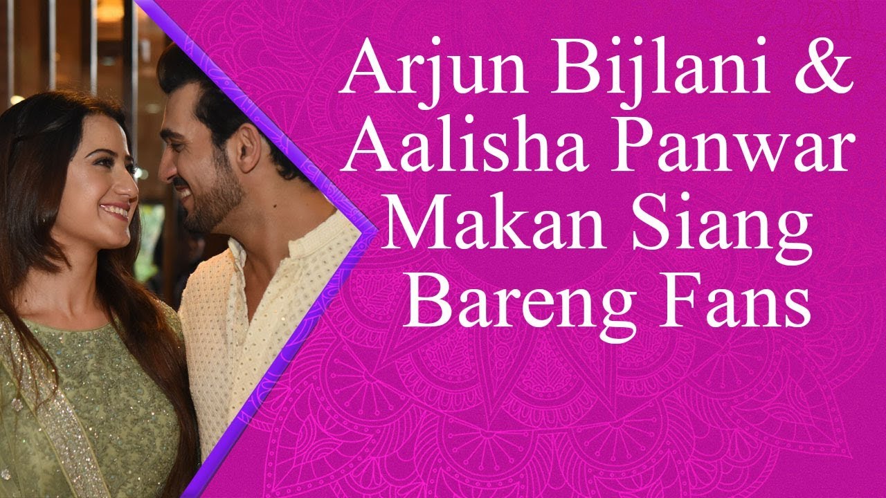 Arjun Bijlani & Aalisha Panwar Makan Siang Bareng Fans