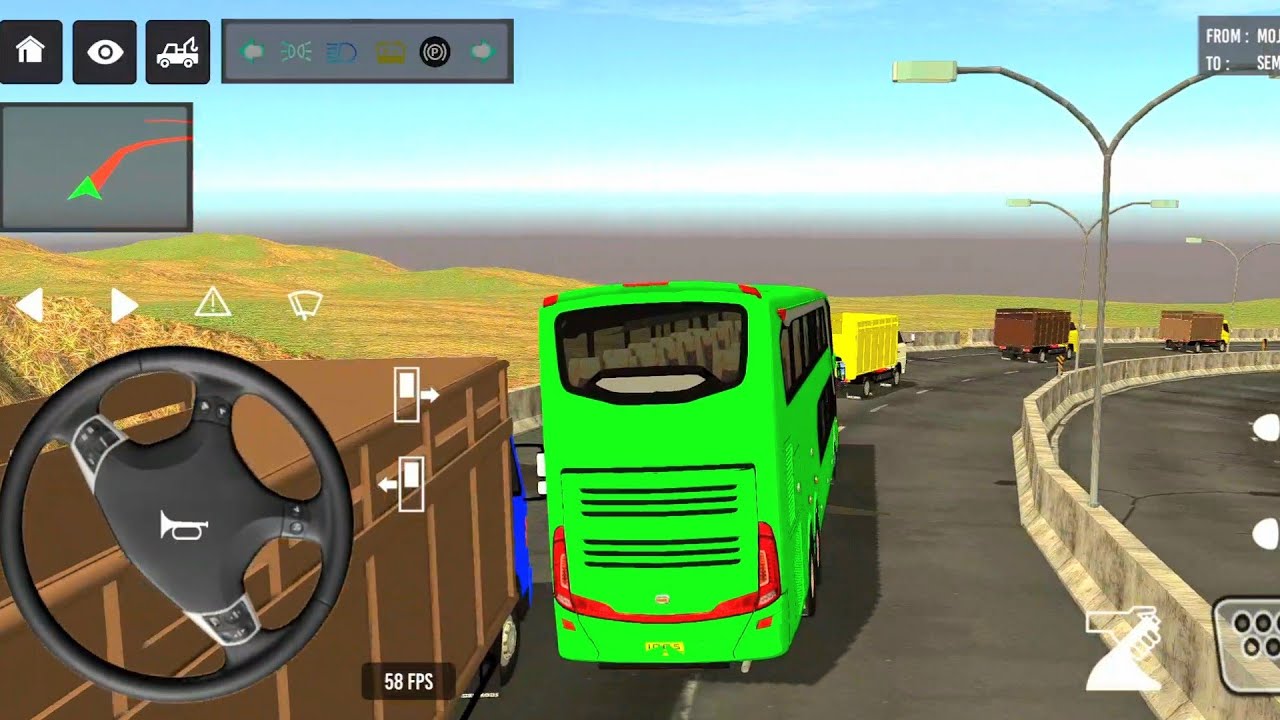 Indonesia Coach bus driving | Euro bus simulator 2025 Android gameplay 