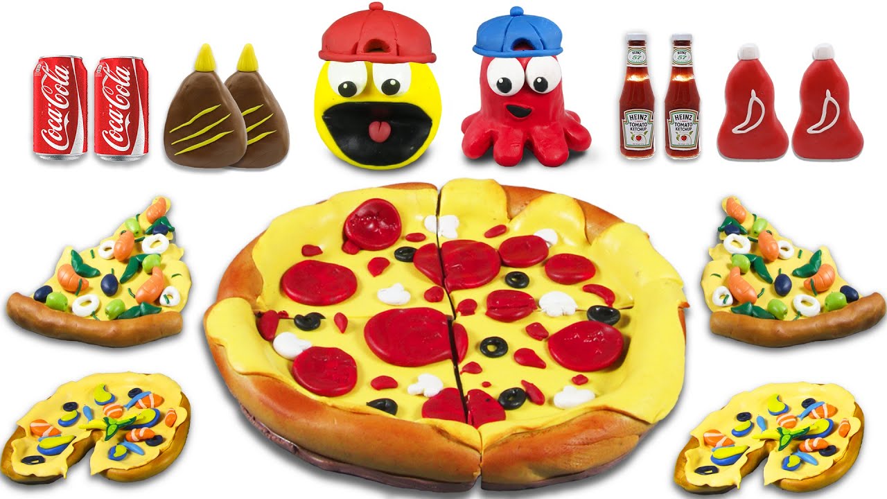 PAC-MAN Pizza Mukbang ASMR - Pacman Stop Motion