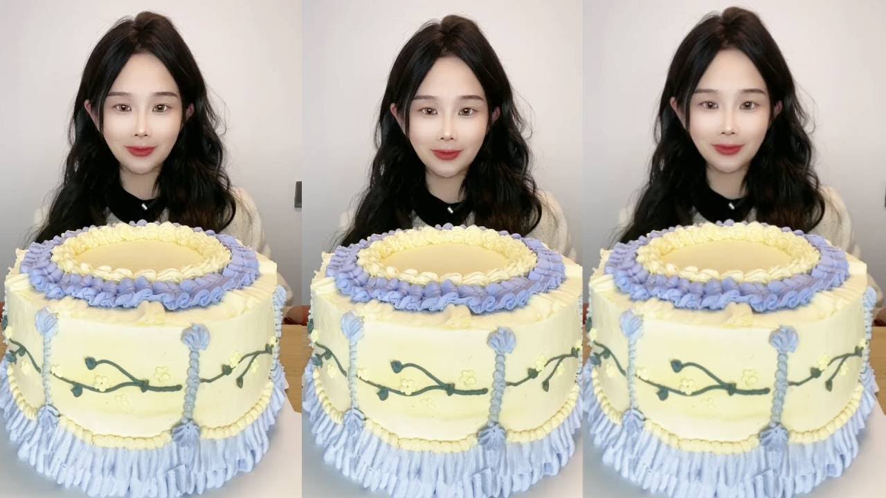 Asmr🍰Eating 🍰Rich, smooth, and unforgettable—our signature cake!