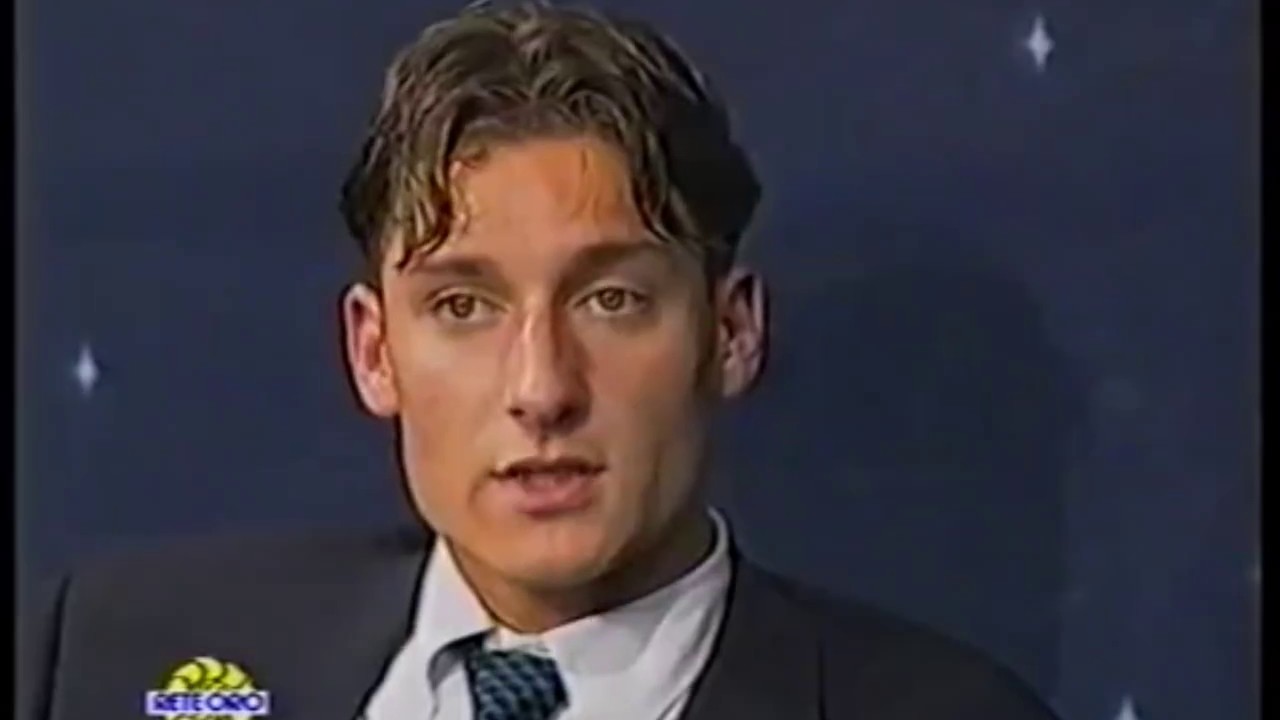 Una delle prime interviste a Totti, nel 1996
