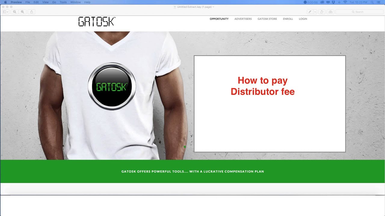 How to pay Gatosk Distributor fee