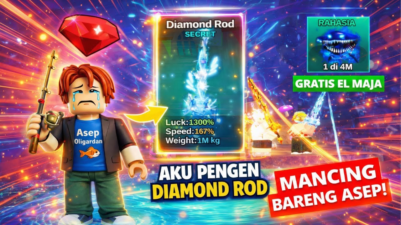 LIVE Mancing Bareng Asep Yang Dapat Secret Gratis EL MAJA - Roblox Fish it