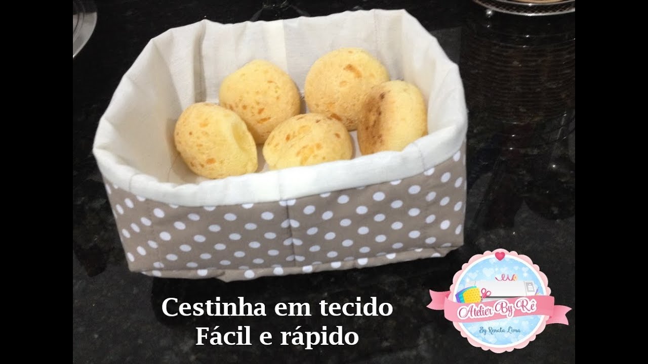 Cestinha para  pão em tecido/ fácil de fazer
