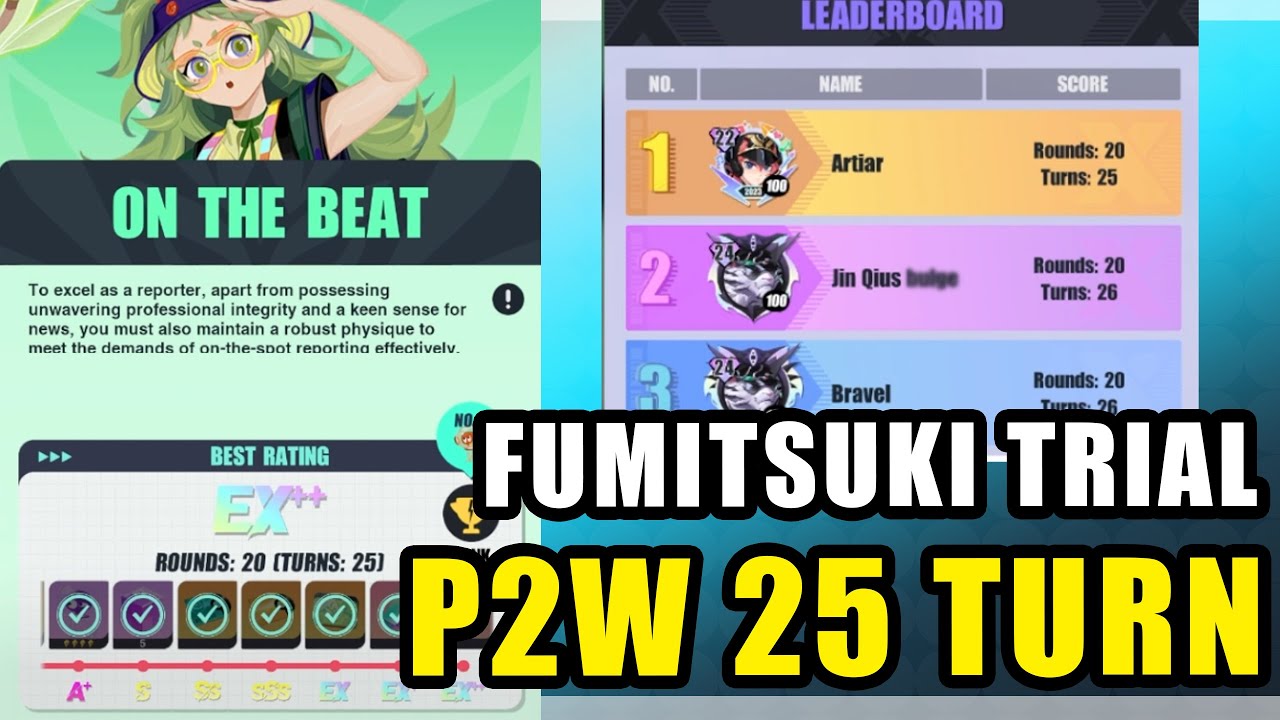 FUMITSUKI TRIAL WORLD RANKING NO.1 !?! P2W 25 TURN SHOWCASE | DISLYTE