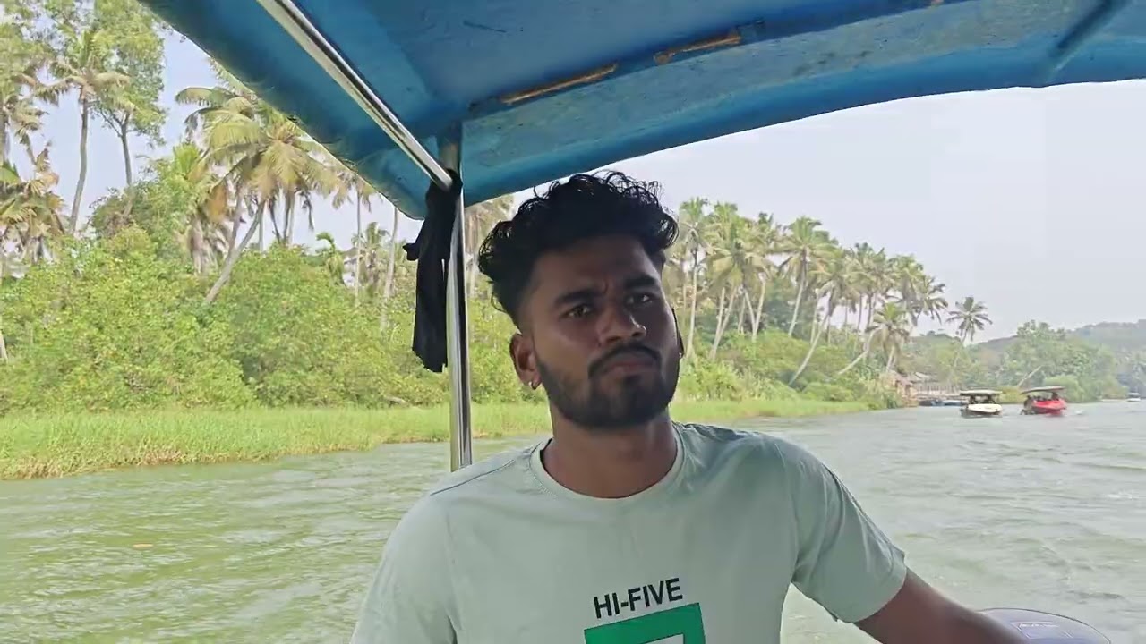 Way to Poovar Island by boat in kerala 