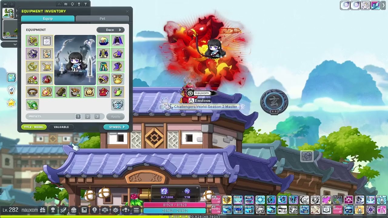 MapleSEA Aquila Mo Xuan Equipment/Hexa Showcase