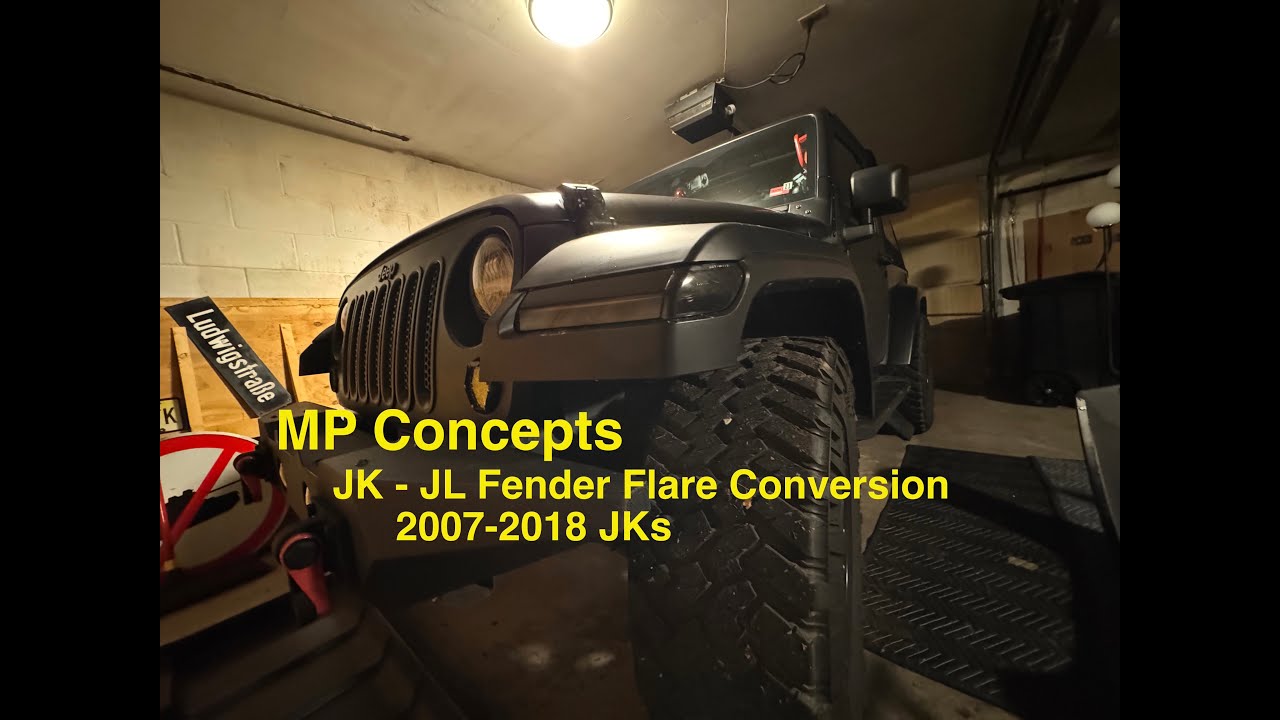 MP Concepts JK to JL Style Fender Flare Conversion (What they didn't mention)