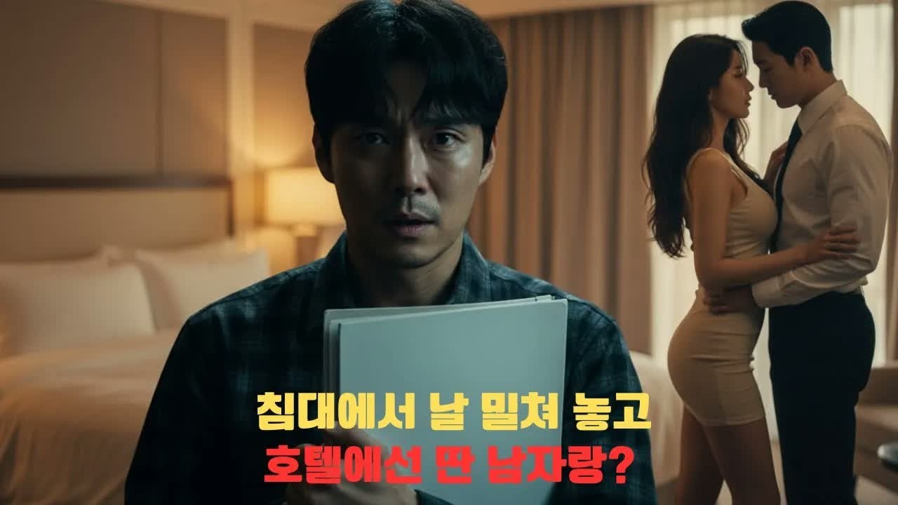 나랑은 절대 안 잔다던 아내, 다른 남자랑 호텔에서 밤새우길래 혼전계약서를 꺼냈습니다