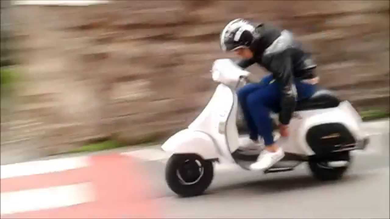 vespa 102 polini prova su strada