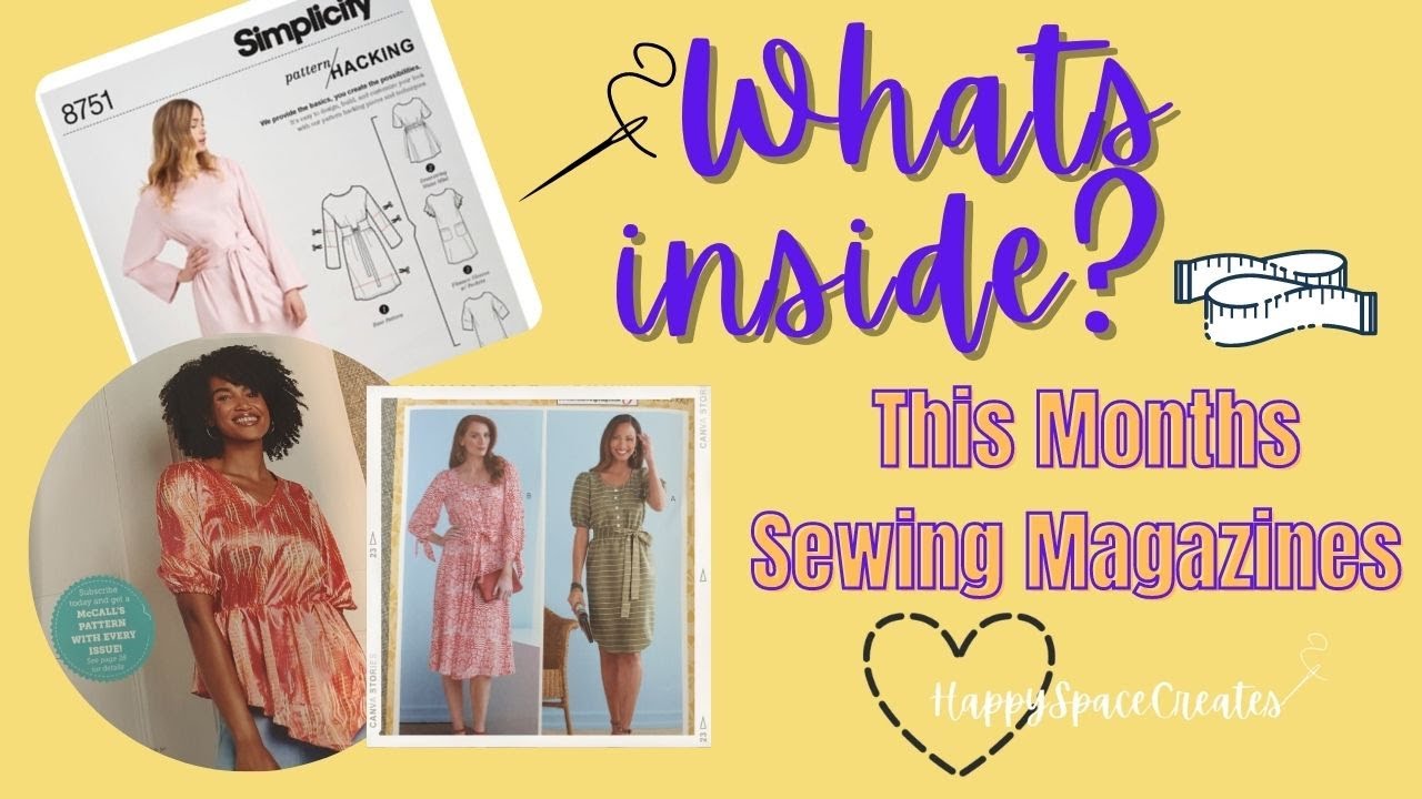 What's Inside This Months Sewing Magazines- February- Free Patterns- Love Sewing Simply Sewing Sew.