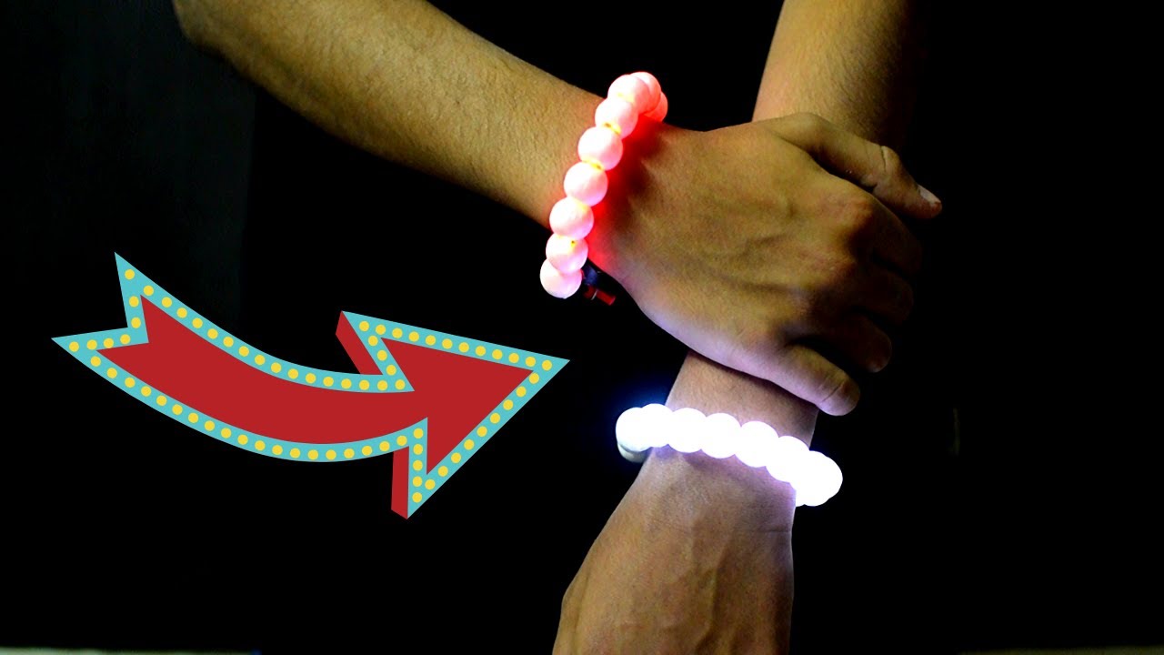 How To Make A Beautiful Glowing LED Bracelet - DIY Cool Invention