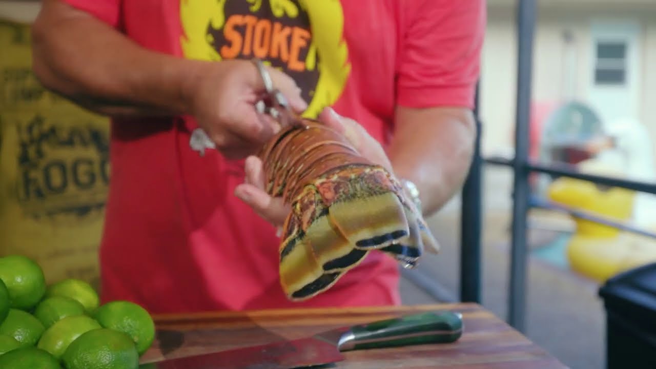 Grilled Colossal Lobster Tail - Ceviche Style!