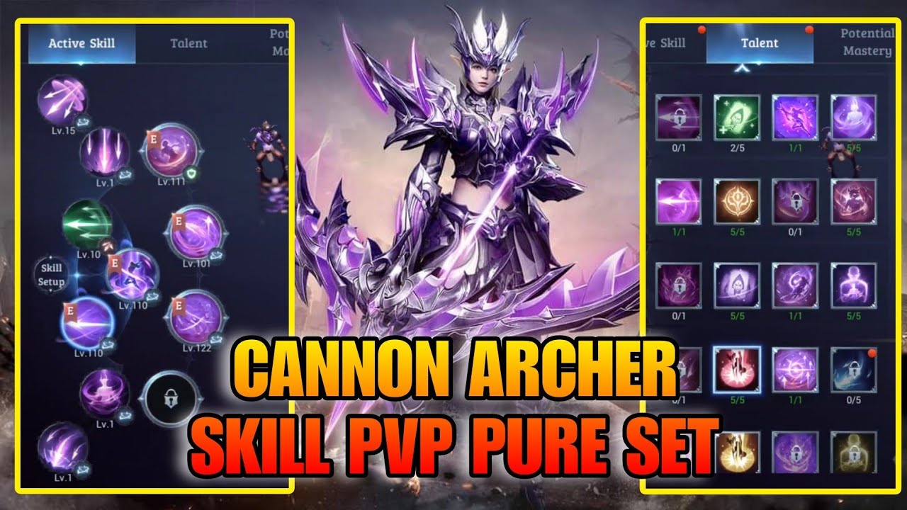 Cannon Archer Pure PVP skill set (no darkin) -Mu origin 3 Asia