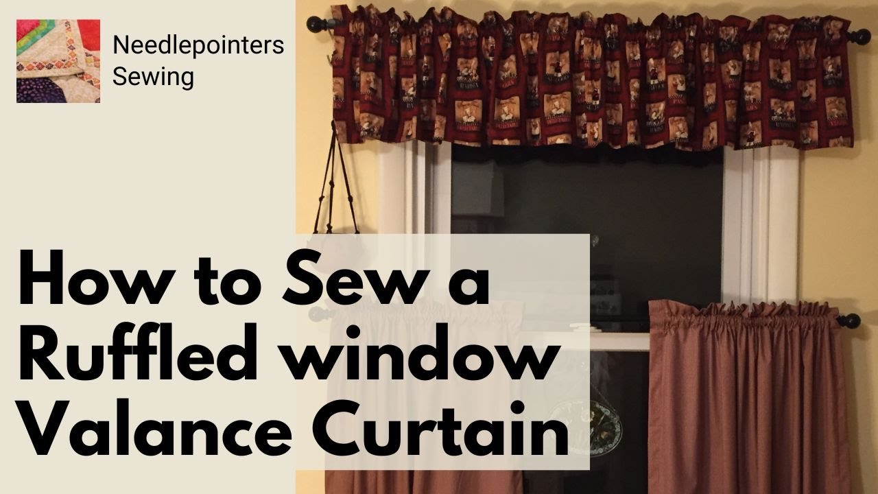 How to Sew an Easy Ruffle Window Valance Curtain