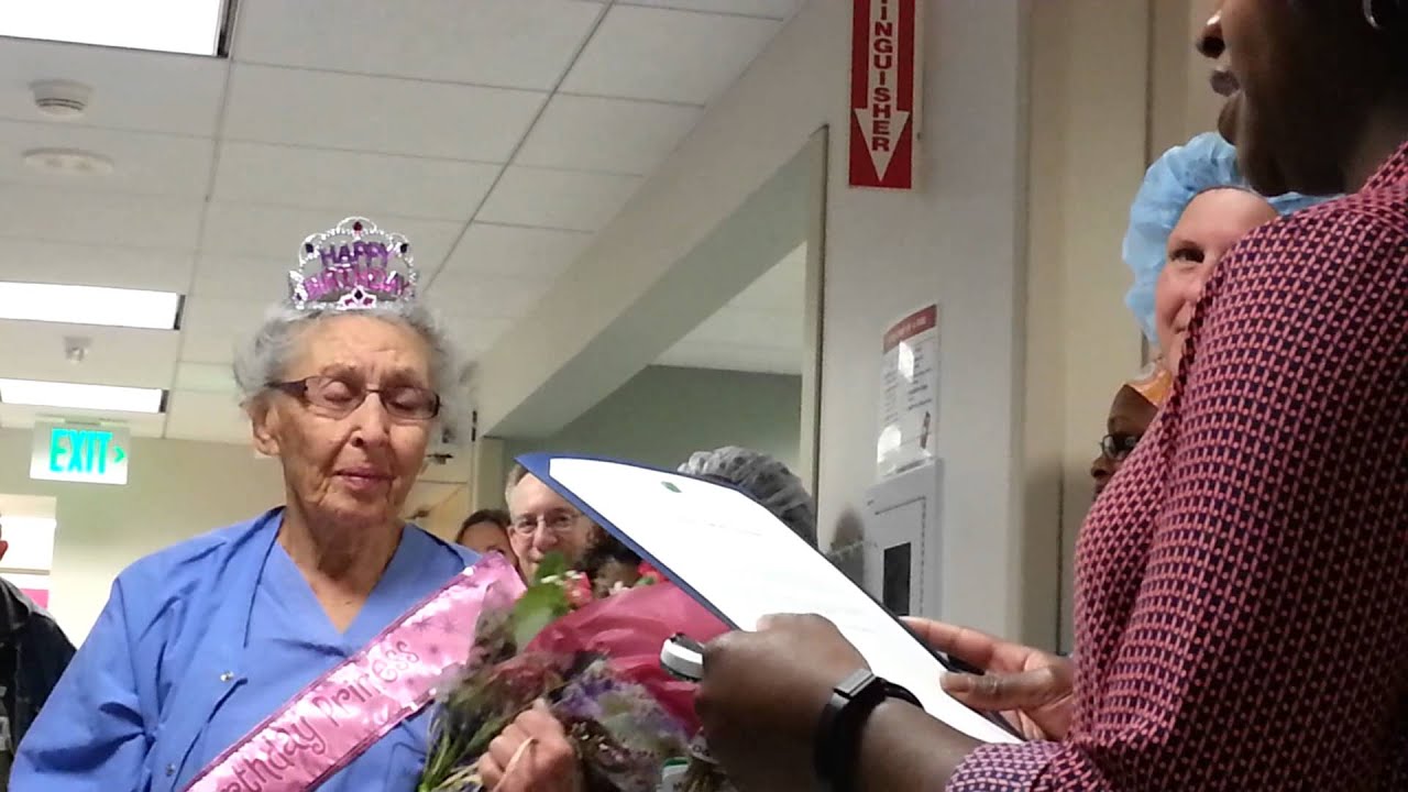 The oldest working nurse in the United States turns 90 and still going!