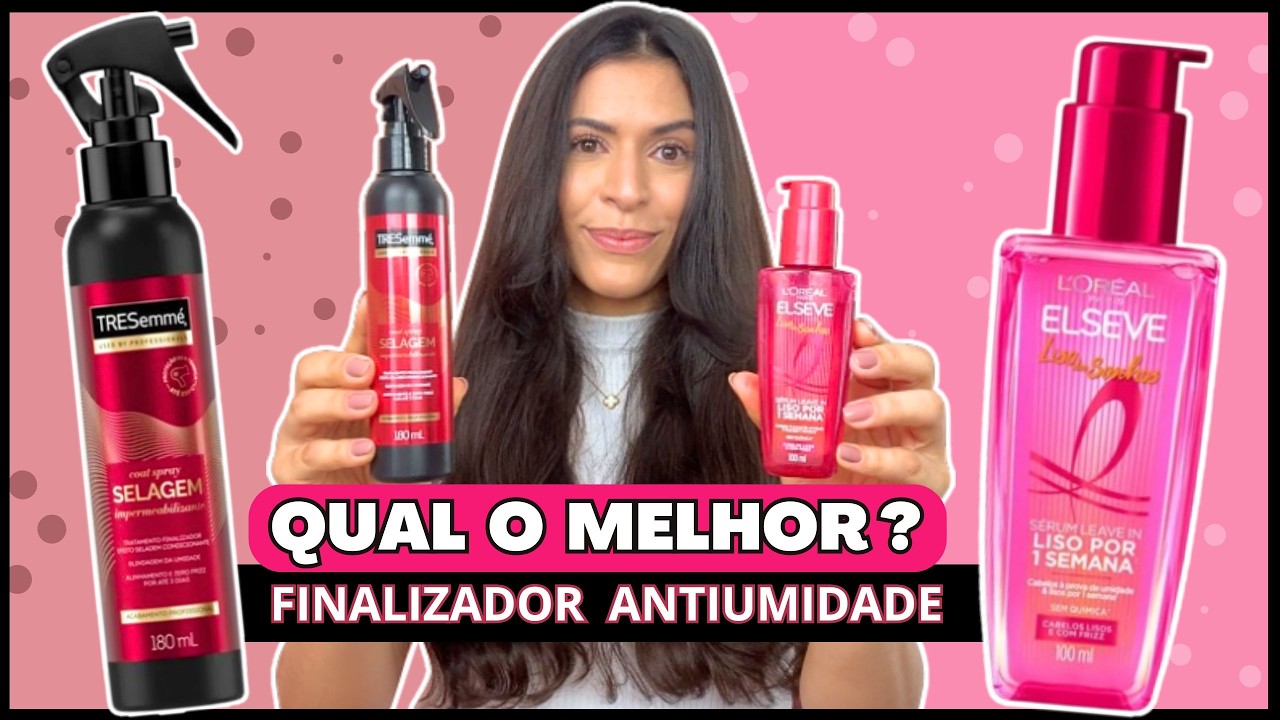 BATALHA DE FINALIZADORES ANTI-FRIZZ - SÉRUM Liso dos Sonhos Elseve L'Oreal x TRESEMMÉ® Coat Spray
