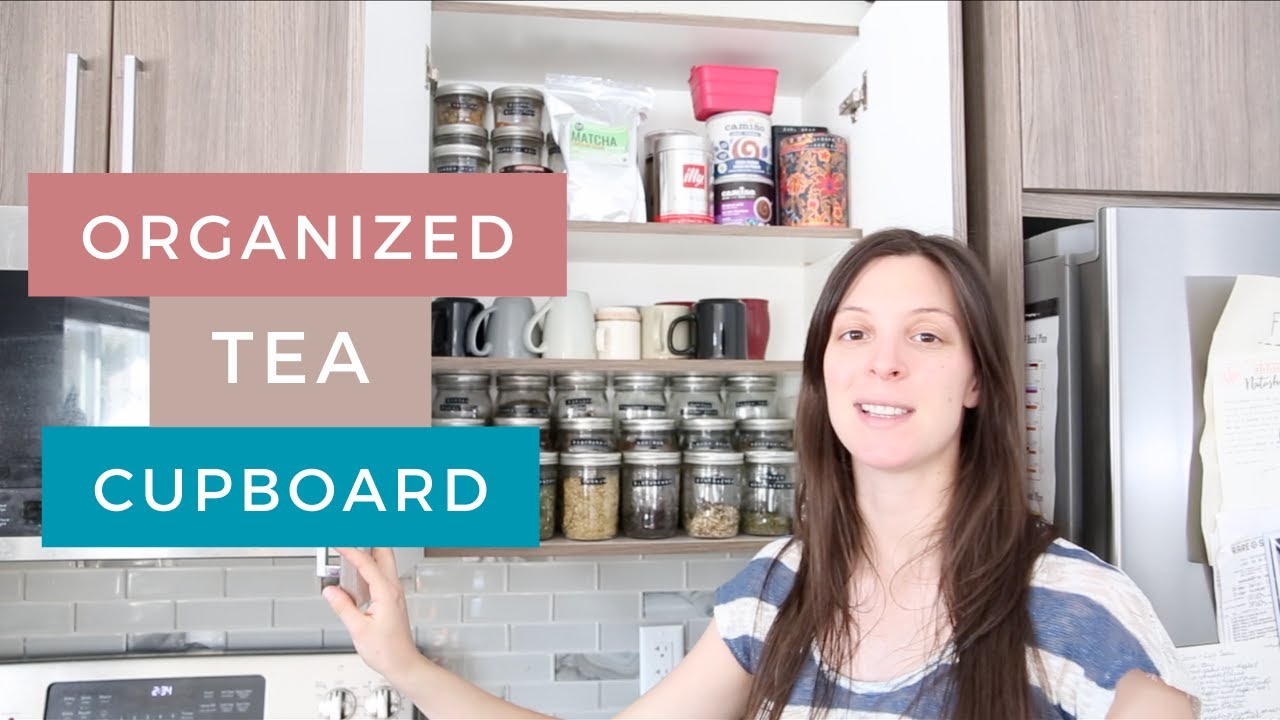 Loose Leaf Tea Storage | Organized Tea Storage | Tea Storage Ideas | Tea Storage Cupboard Organized
