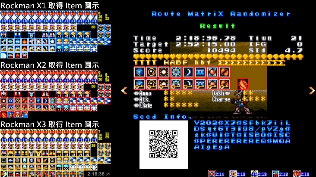 [RTA] [HACK] Route MatriX Randomizer (Preset : Full, 100% Time - 2:18:37, with CSG after All Clear)