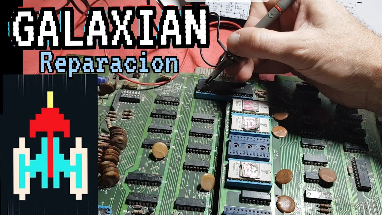 Reparacion Placa Arcade Galaxian!