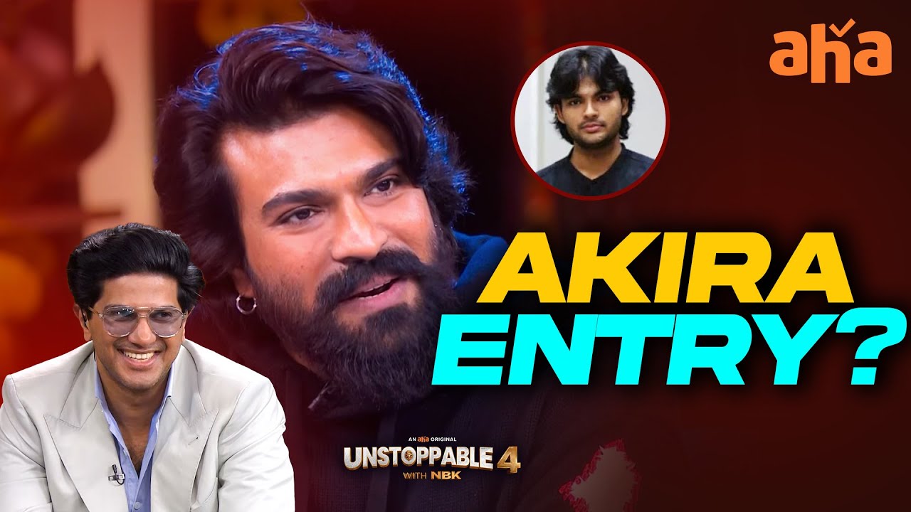 Ram Charan About Pawan Kalyan's Son Akira Nandan Debut | Dulquer Salmaan | Unstoppable With NBK |Aha