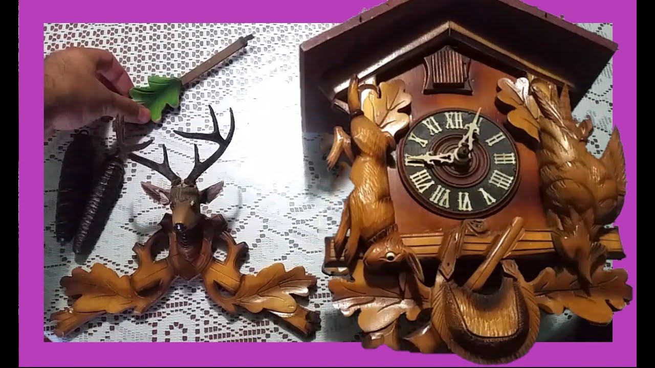 SELVA NEGRA CAZADOR ANTIGUO RELOJ CUCU ALEMAN