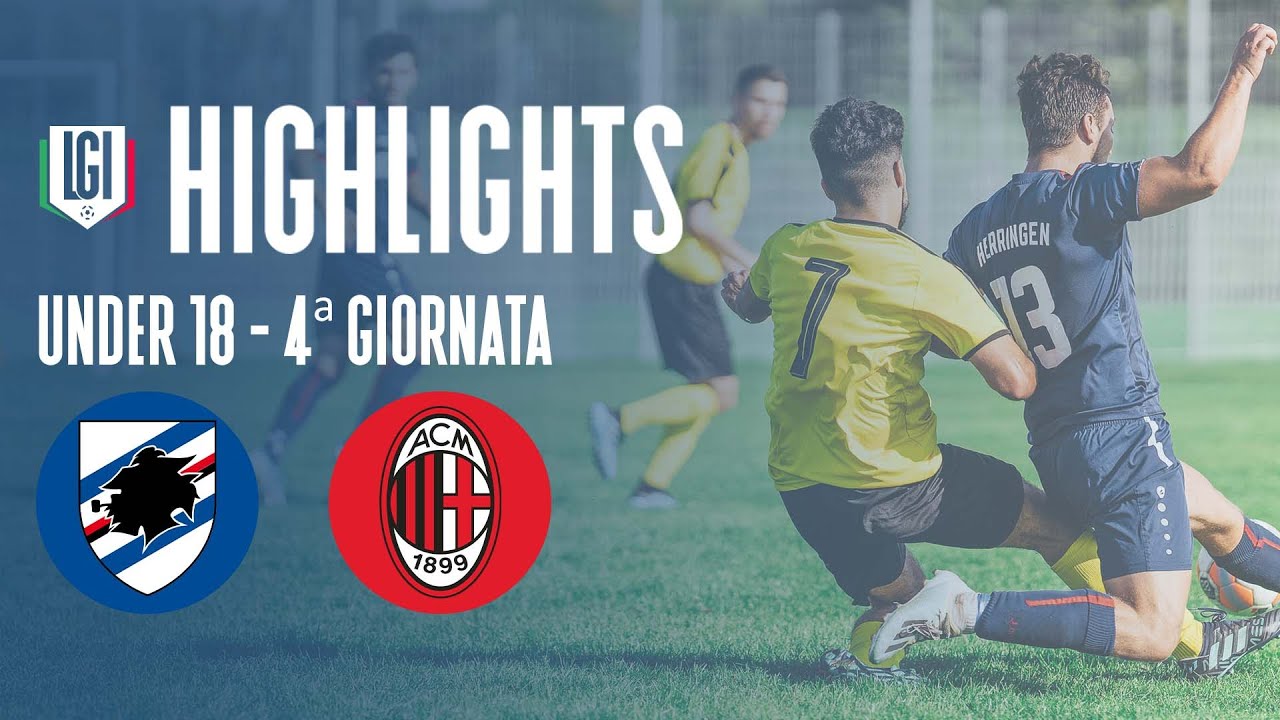 Highlights Sampdoria-Milan U18 A-B, 4^ giornata stagione 2023-24